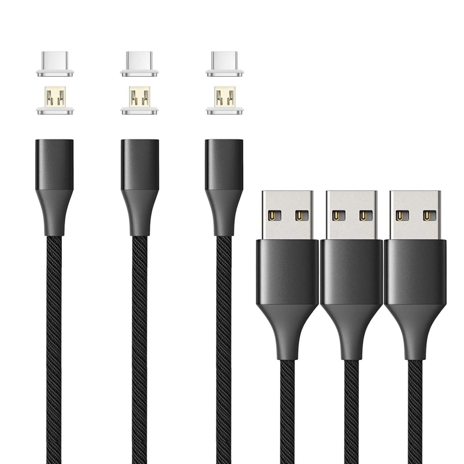  USB-C, micro-USB, and Lightning. Suitable for versatile instrumentality  charging