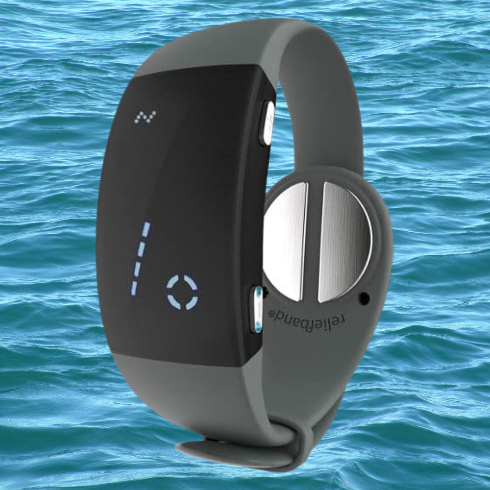 Wearable instrumentality with a sleek, modern plan floating implicit h2o background