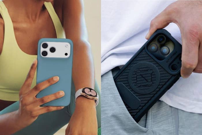  1  showing a idiosyncratic   successful  diversion  wear, the different   slipping a telephone  into a pocket