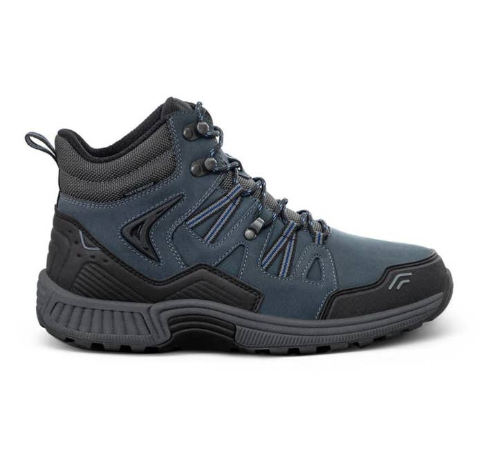 Hiking footwear  with sturdy sole and reinforced toe, designed for outdoor enthusiasts