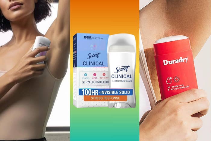 Two deodorant brands, Secret Clinical and Duradry, showcase accent   effect   features successful  their products