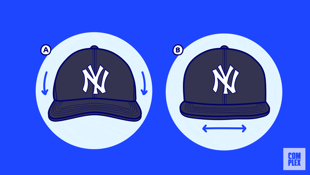 How to Wear a NY Yankee Fitted Hat Brim