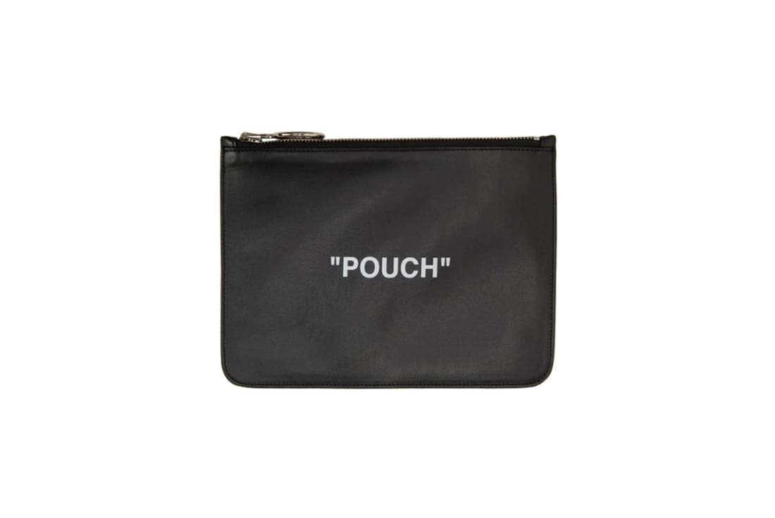 Off-White Leather Pouch
