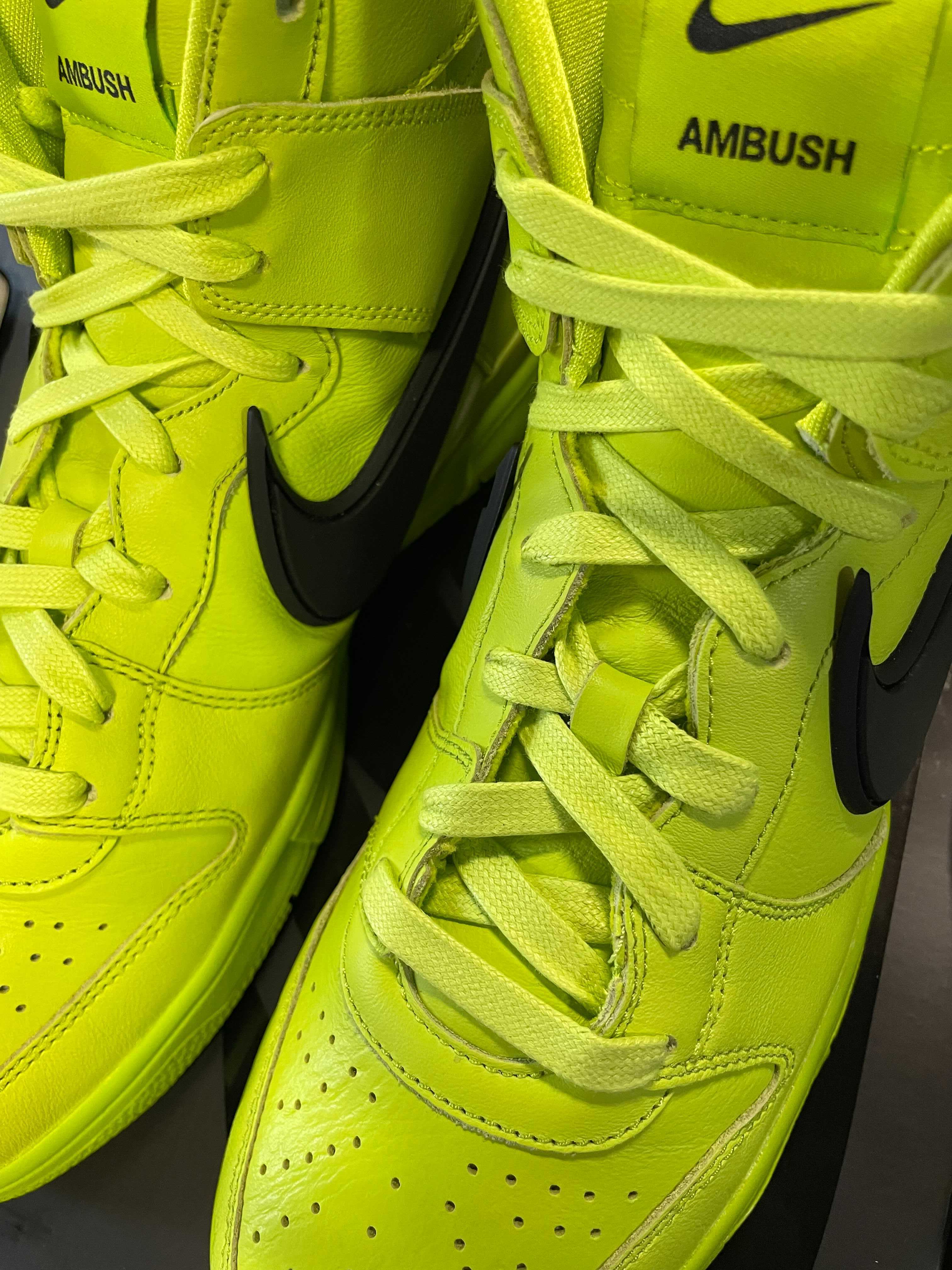 Ambush x Nike Dunk High &#x27;Atomic Green&#x27; CU7544-300 Front