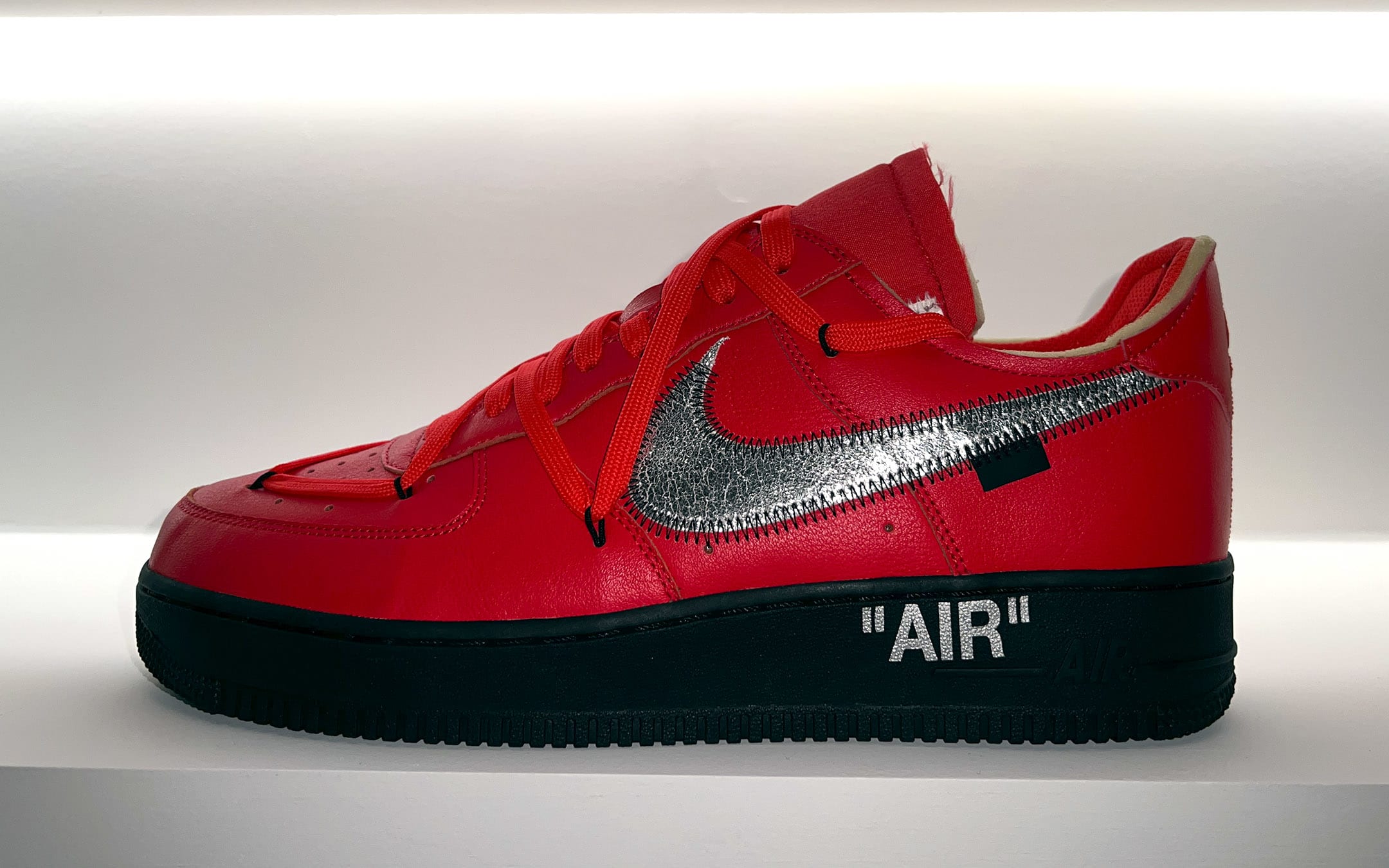 Unreleased Off-White x Nike Air Force 1 Samples on Display at Virgil Abloh  Show in Miami