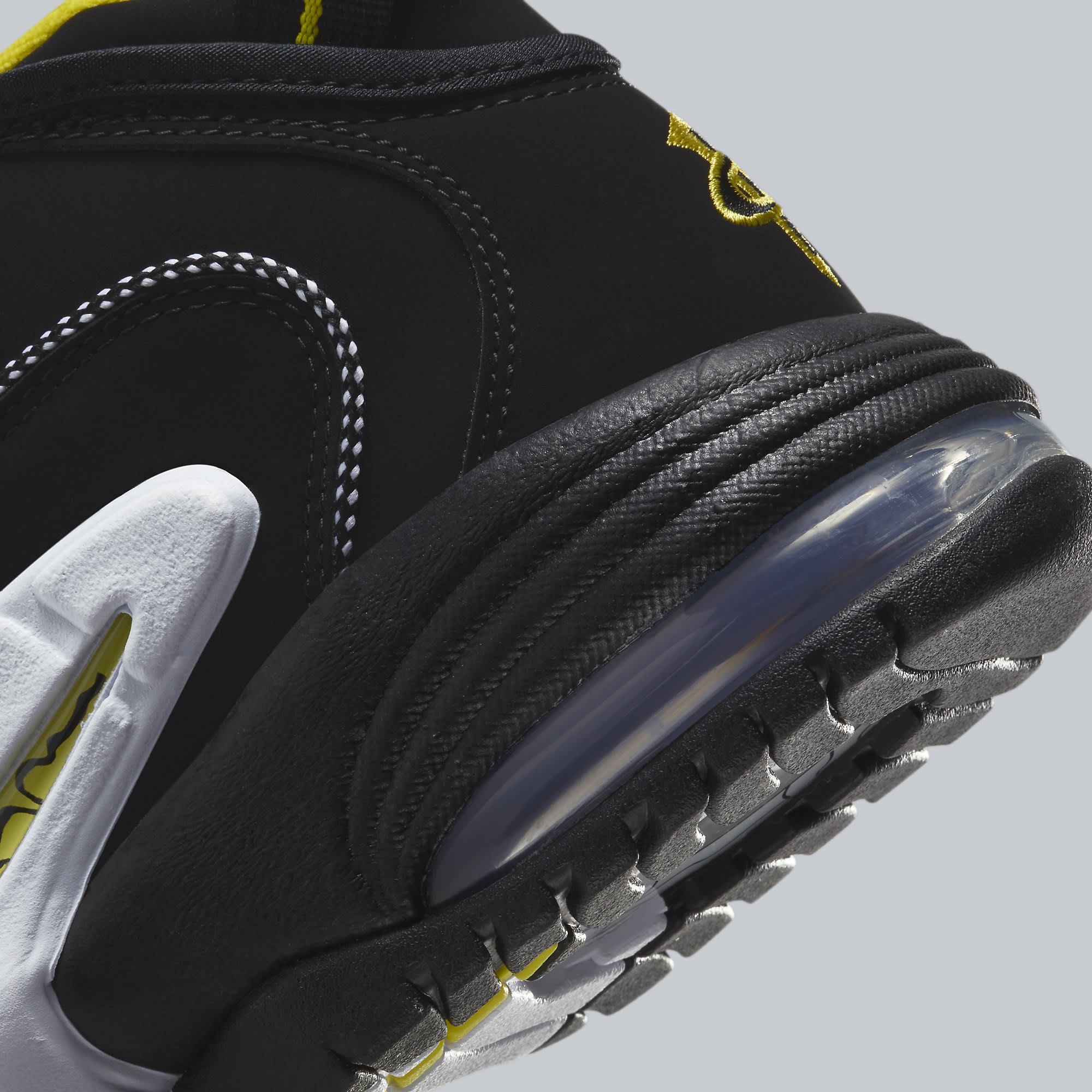 Nike Air Max Penny 1 Lester Middle School Release Date FN6884-100 Heel Detail