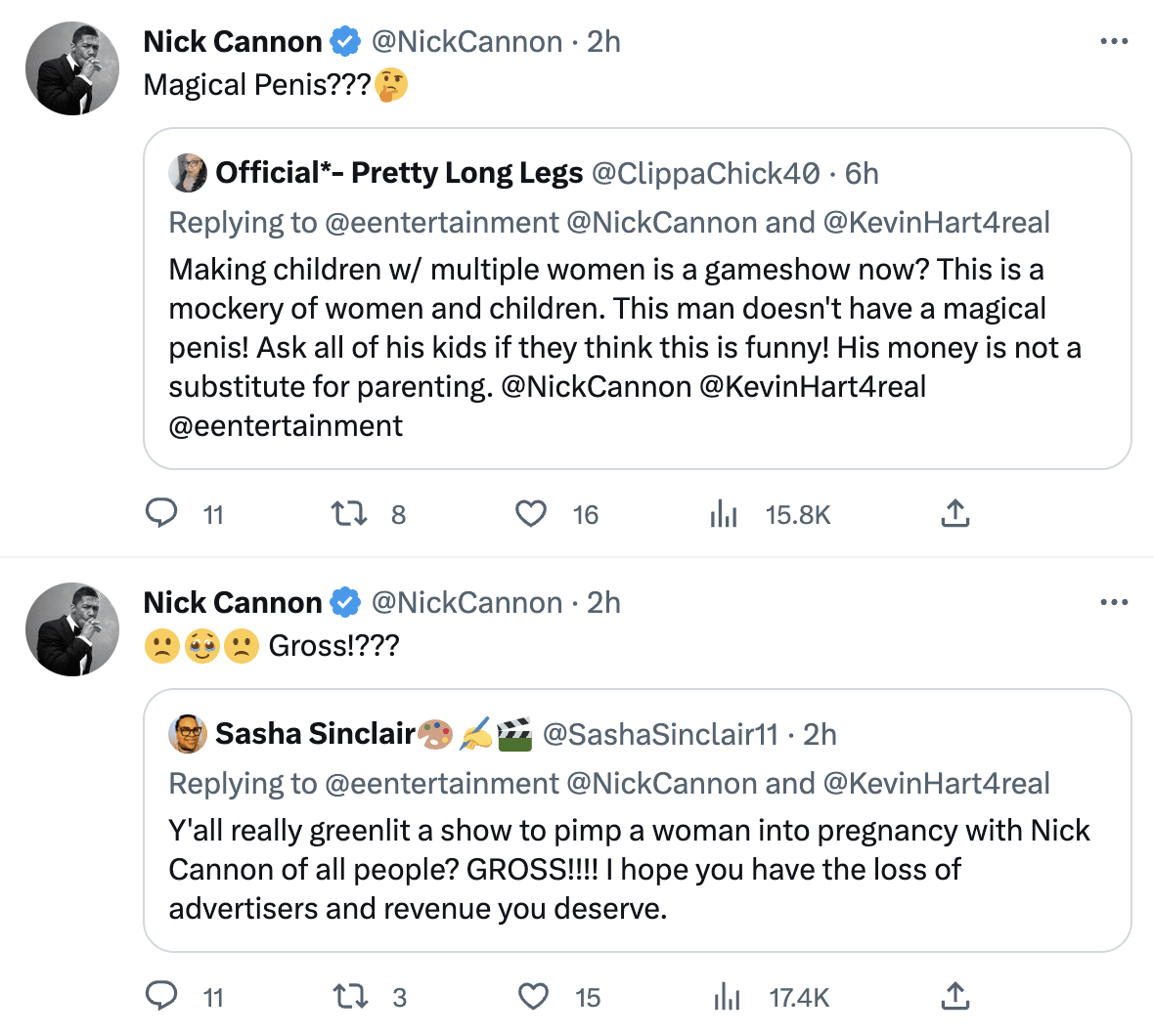 Nick tweets for news screenshots