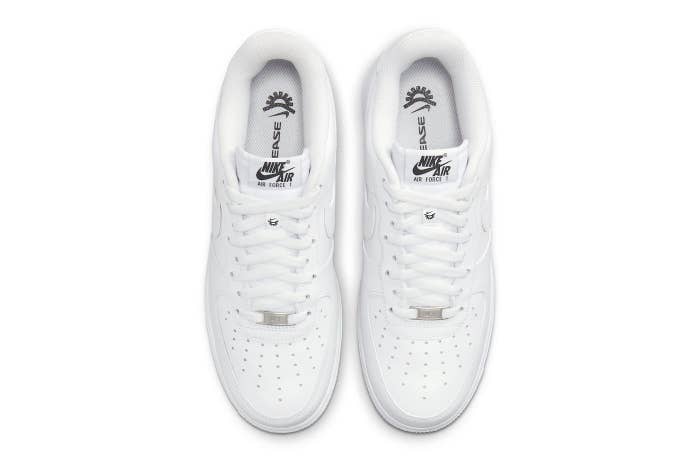 Photo os Nike&#x27;s Air Force 1 FlyEase in White on White colorway