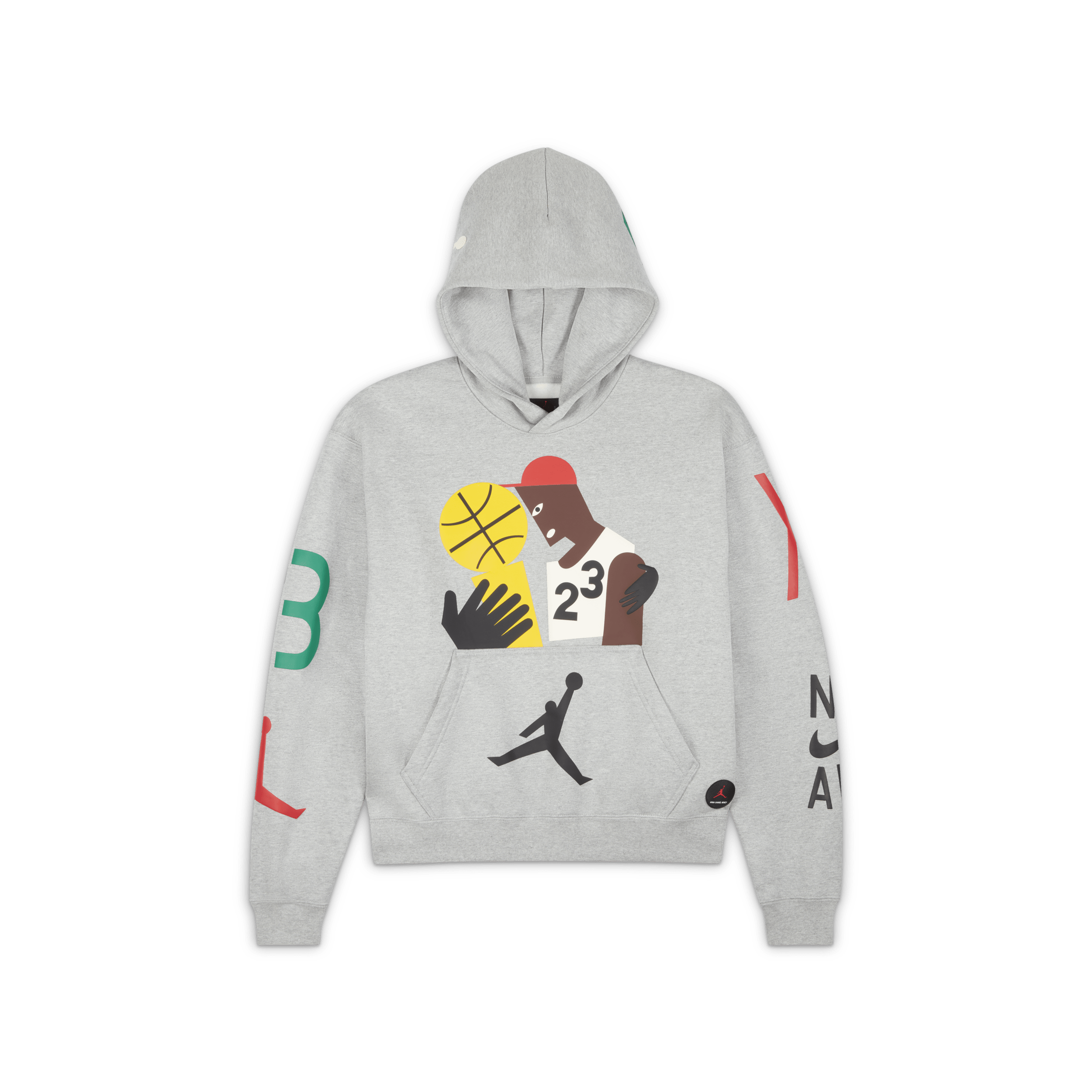 jordan x nina collab grey hoodie