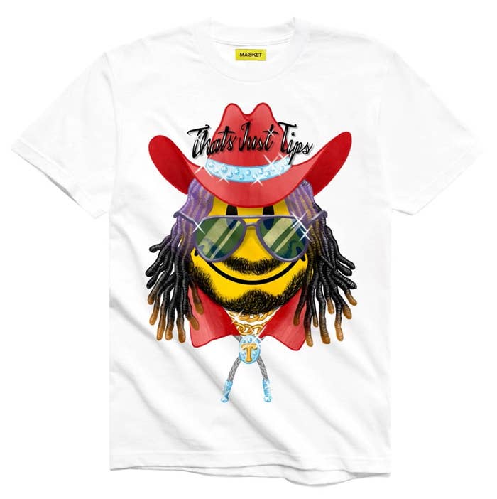 T-Pain collaborated with Market to create a custom made limited edition T-shirt