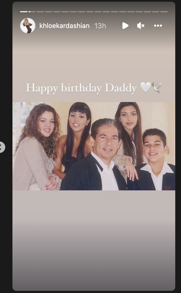 Khloe honors her late father on what would have been his 78th birthday.