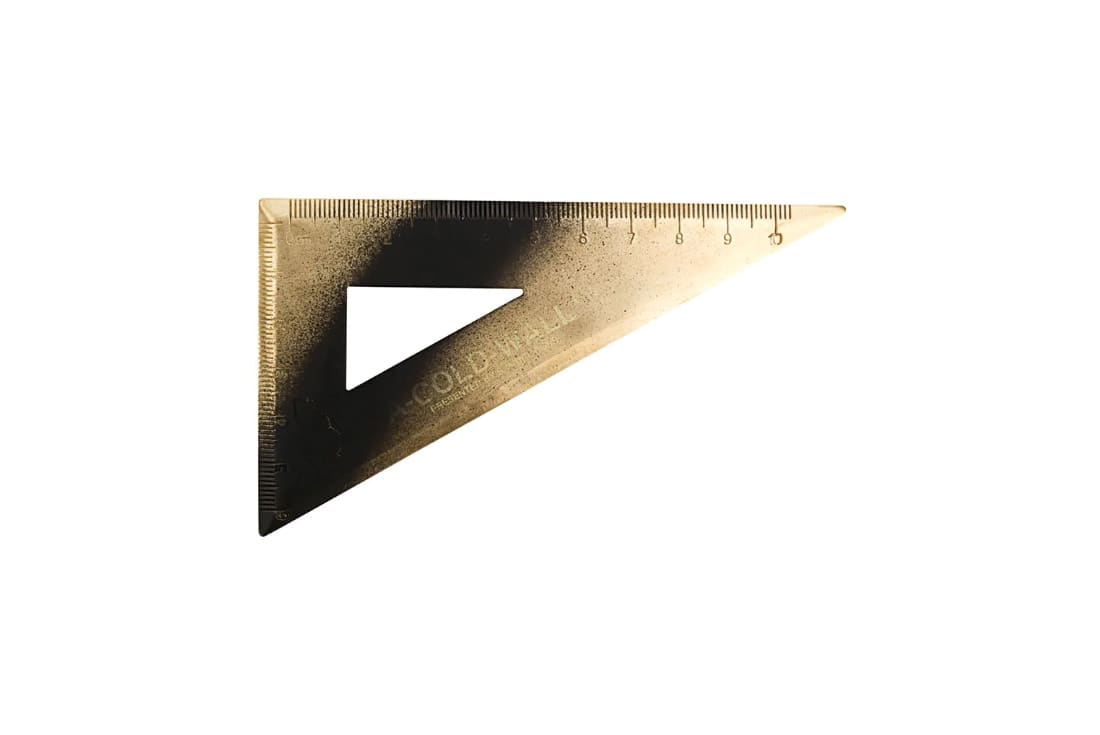 A Triangle Ruler From A Cold Wall