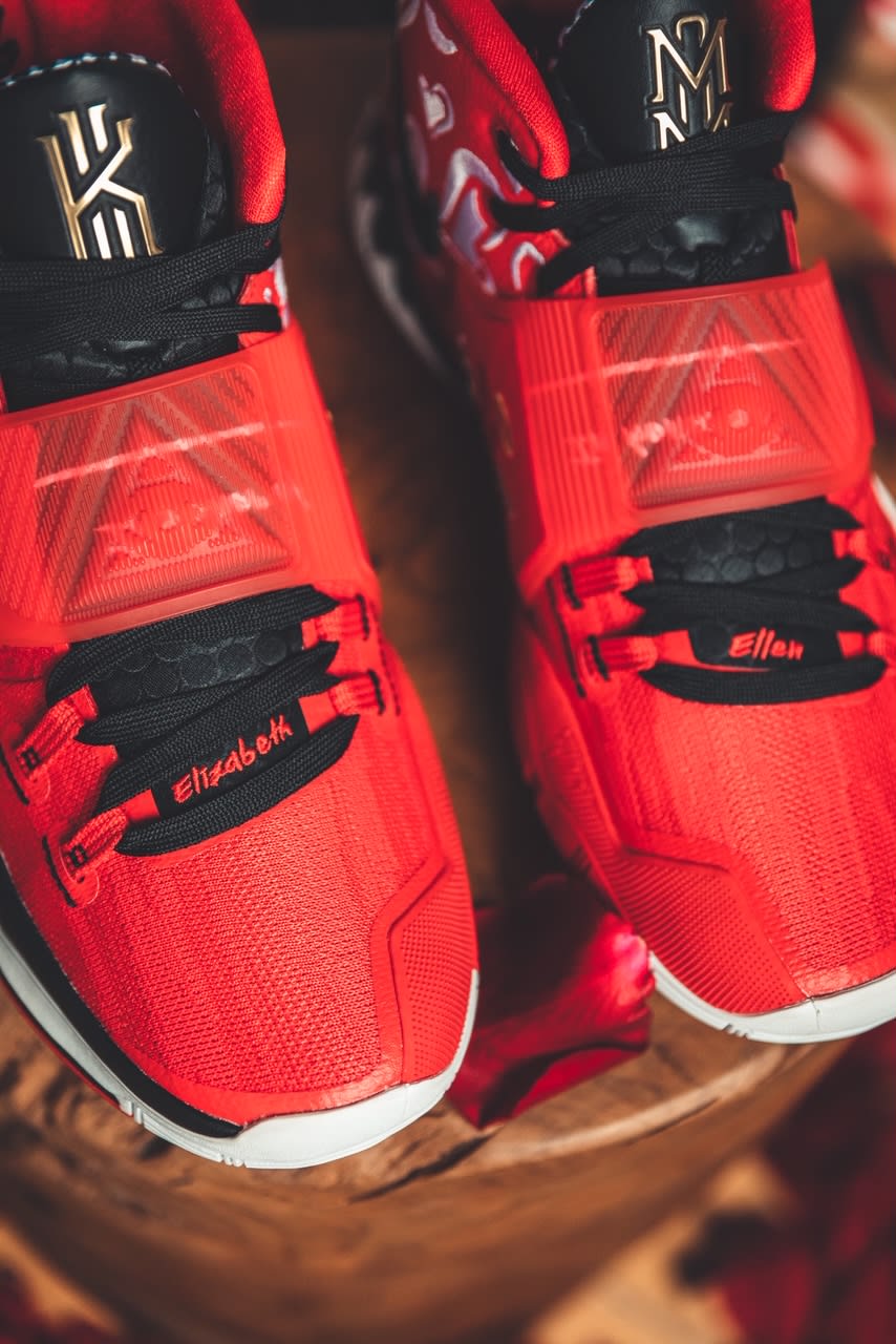 Sneaker Room x Nike Kyrie 6 &#x27;Mom&#x27; (Red Detail 2)