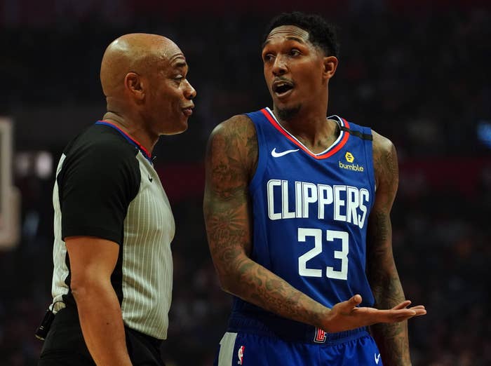 Lou Williams Referee Clippers Lakers 2020