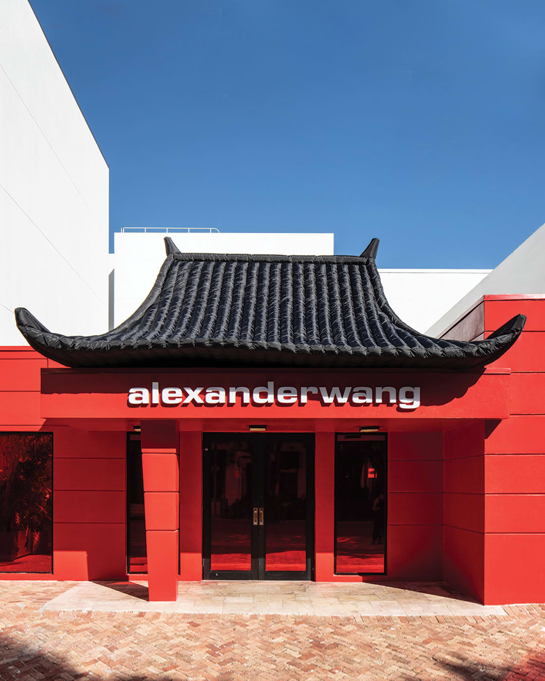 An Alexander Wang pop up is pictured