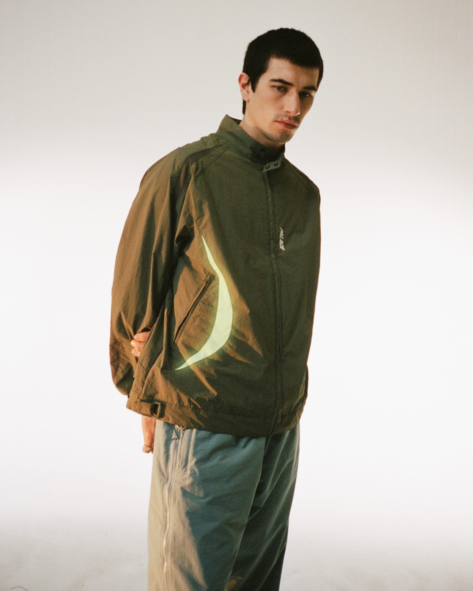Palace lookbook model is pictured