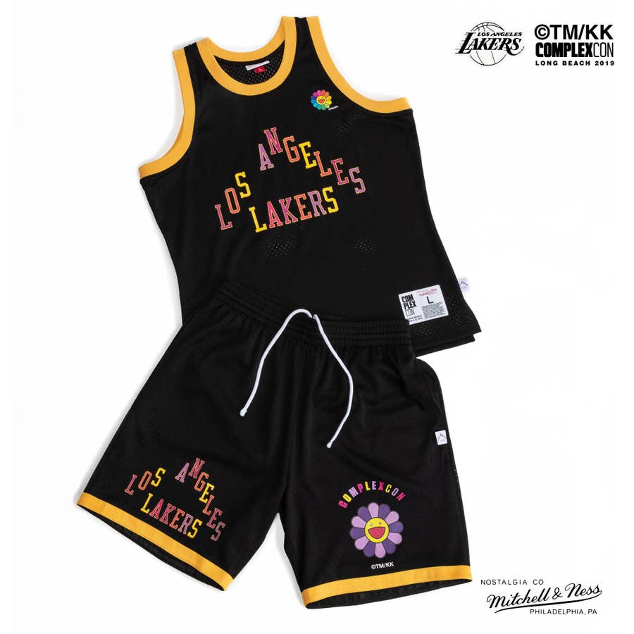 TAKASHI MURAKAMI x COMPLEXCON 'LA Lakers' Basketball Jersey - Yellow - GBNY