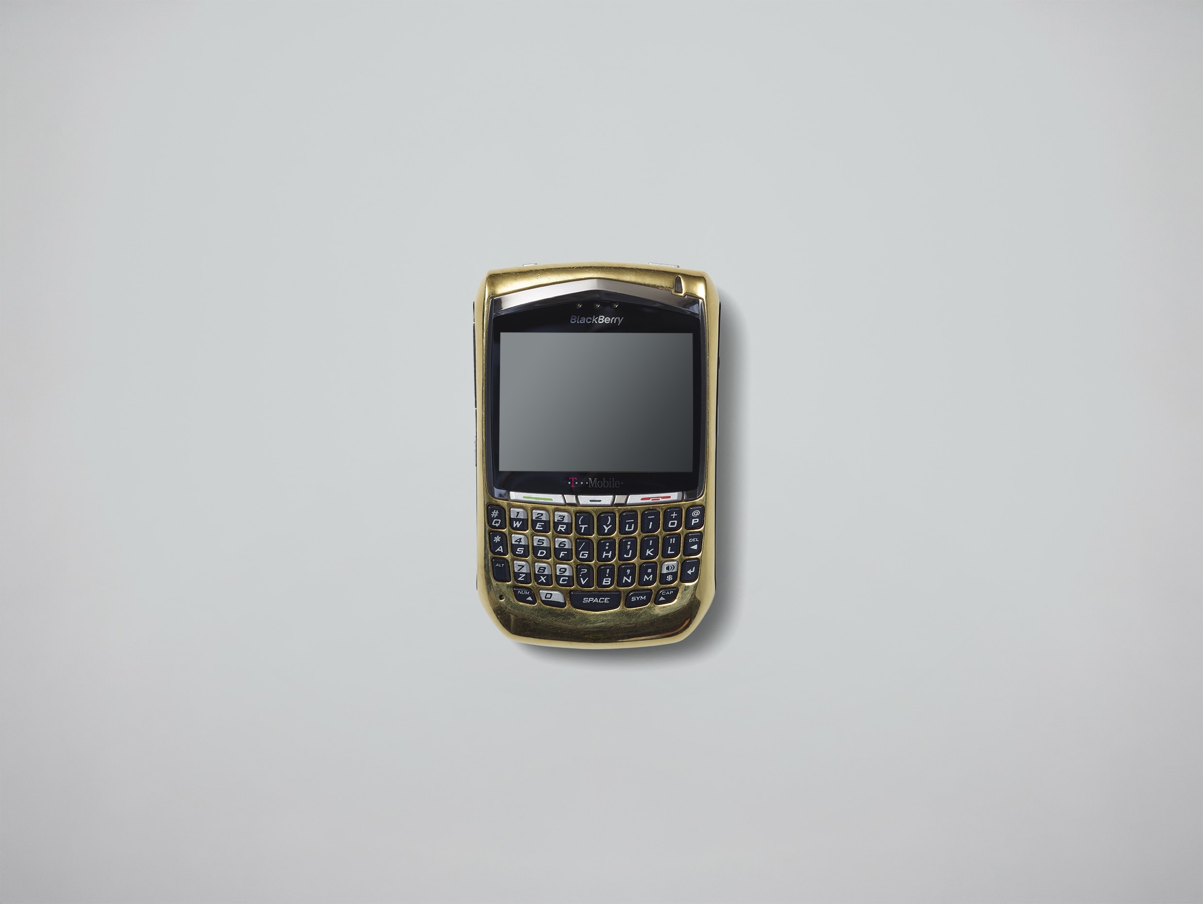A BlackBerry phone is pictured