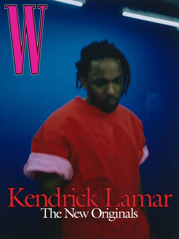 Kendrick Lamar is seen photographed for a magazine cover