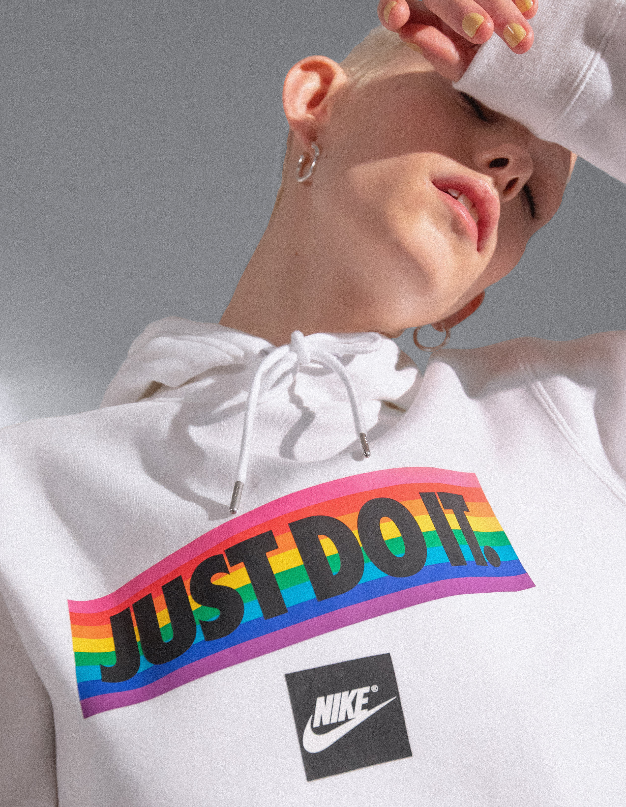 Nike Be True Just Do It Hoodie White