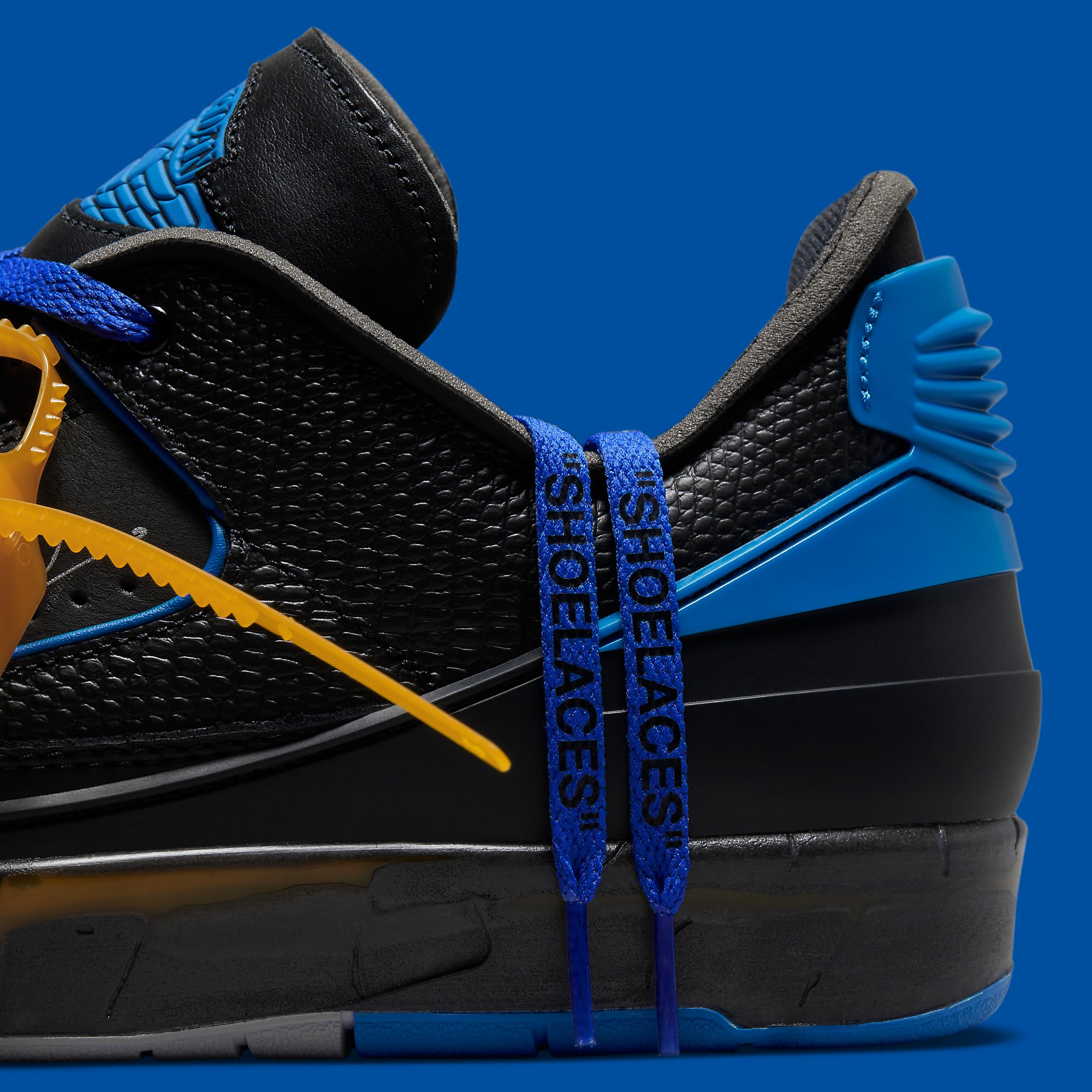 The Off-White x Air Jordan 2 Low Black Blue Gets Detailed Images