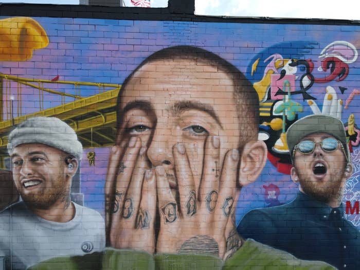 Gustavo Zermeño Jr&#x27;s Mac Miller mural at ID Labs