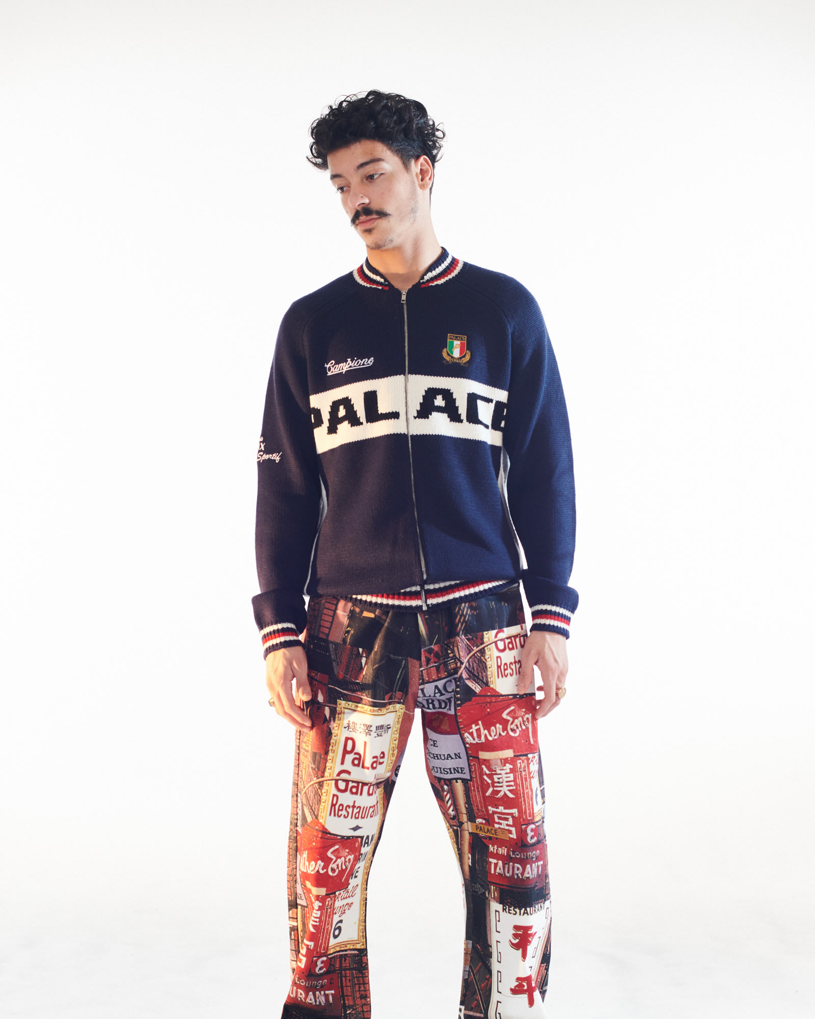 Palace lookbook image is shown