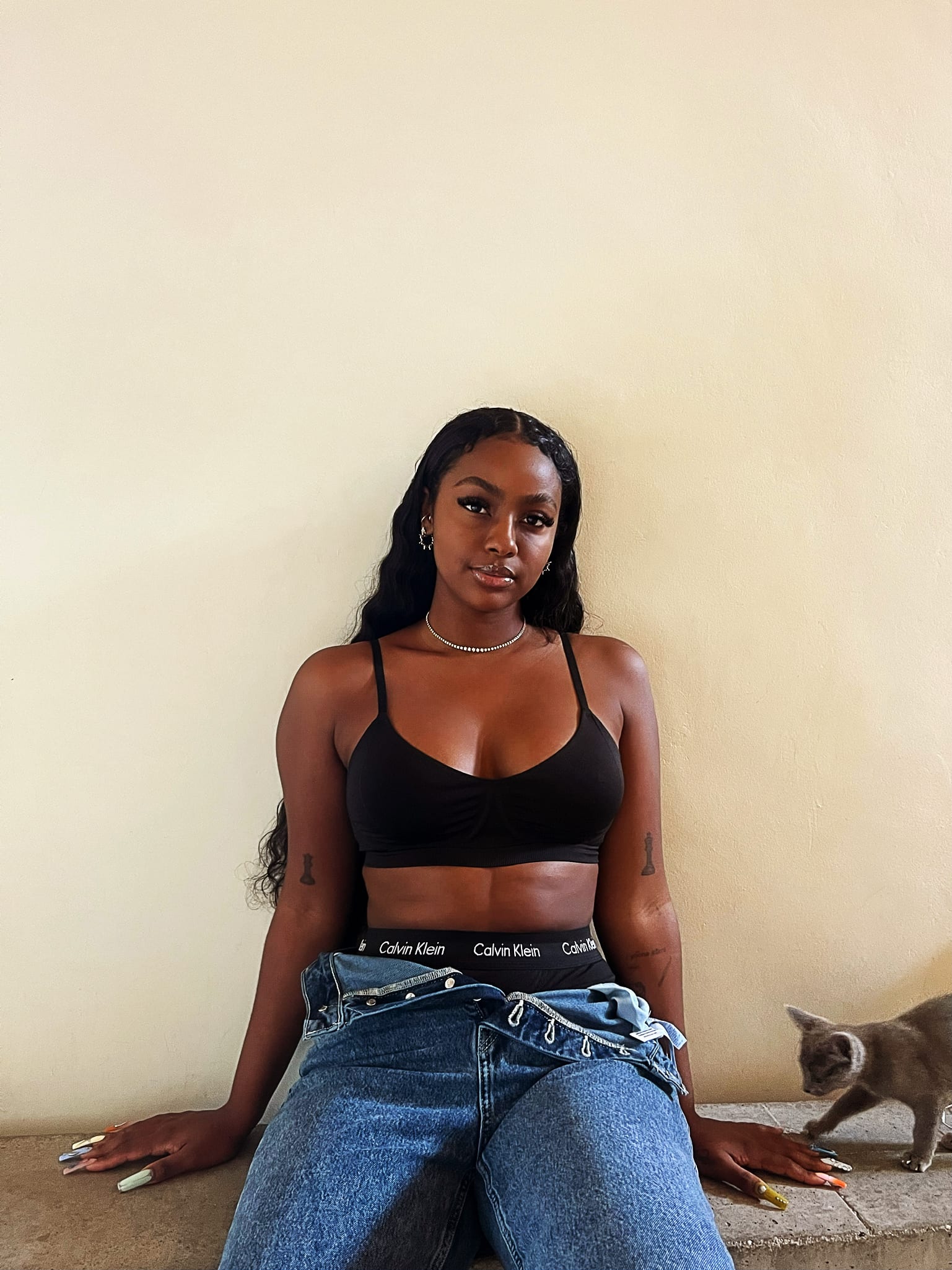 Justine Skye Starts Her Day in Calvin Klein Complex