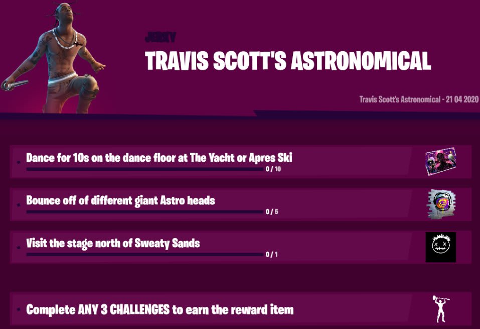 Travis Scott Fortnite concert