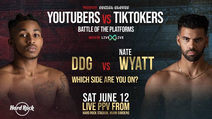 DDG vs. Nate Wyatt at #SocialGloves, June 12 2021