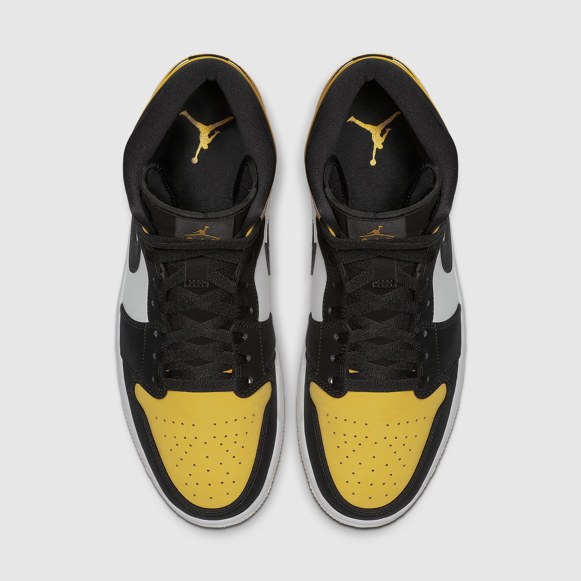 Air Jordan 1 Mid Yellow Toe Release Date 852542-071 Top