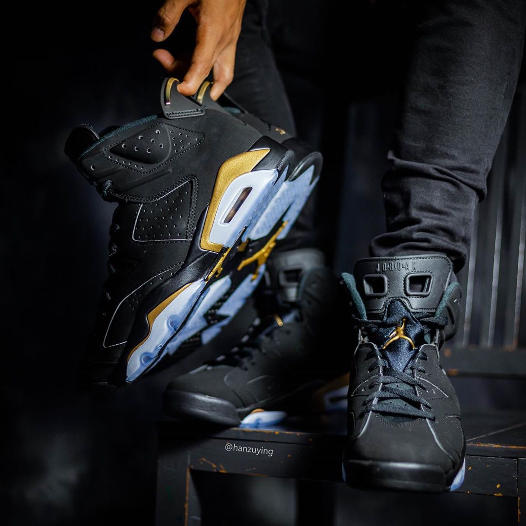 Air Jordan 6 DMP Release Date CT4594-007 On-Foot Tongue