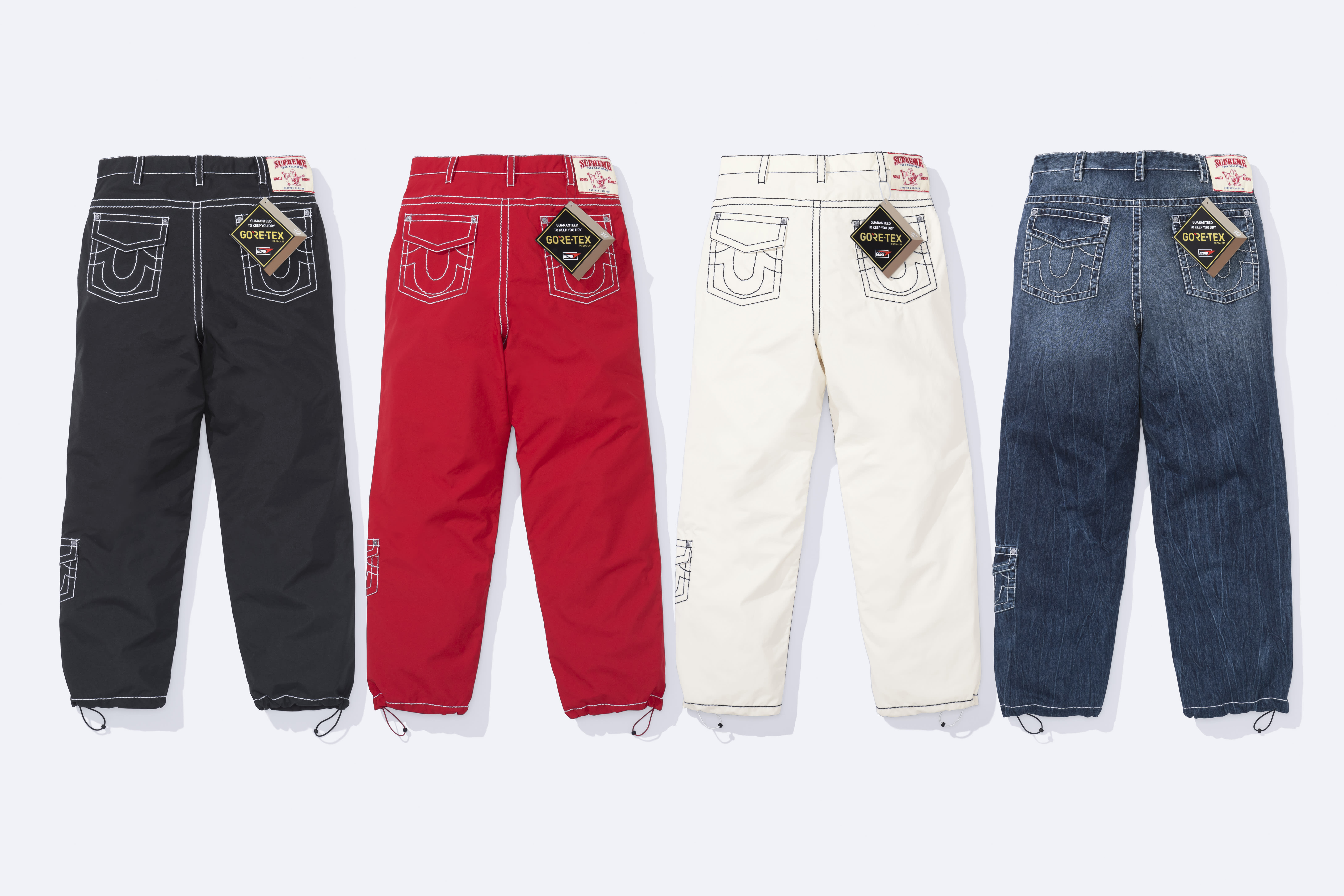 Supreme True Religion pieces are shown