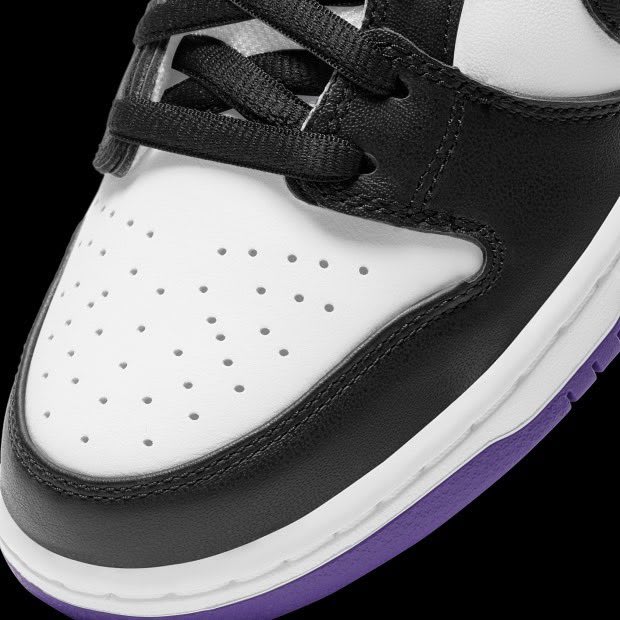 Nike SB Dunk Low Court Purple Release Date BQ6817-500 Toe