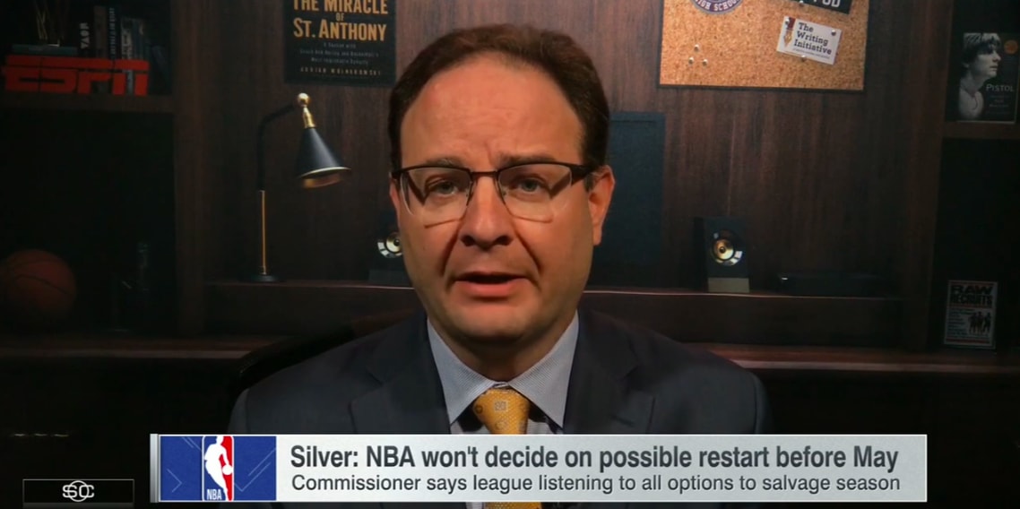 Adrian Wojnarowski ESPN Screen Shot 2020