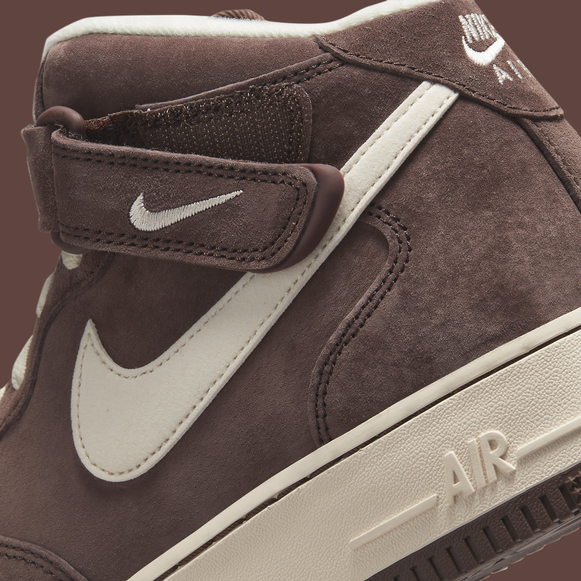 Nike Air Force 1 Mid &#x27;Chocolate&#x27; DM0107 200 Ankle