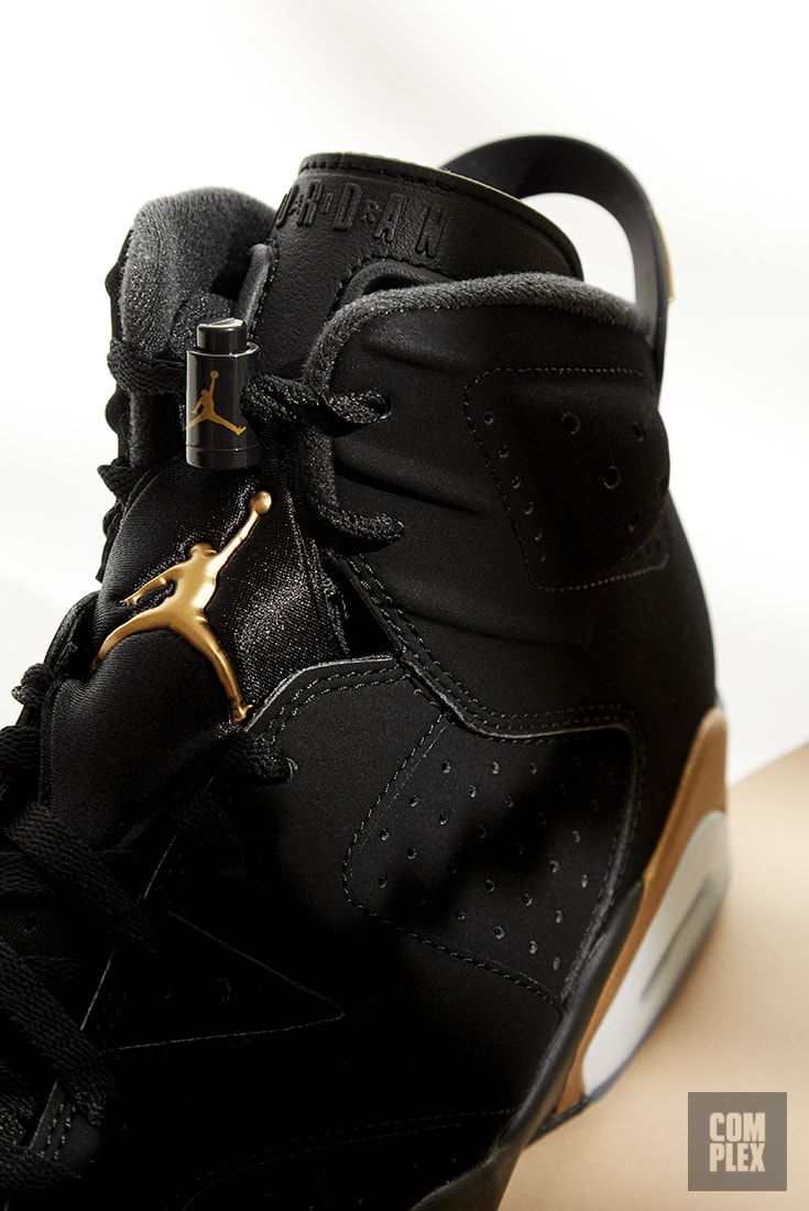 DMP Air Jordan 6 Retro 2020 Black Gold Tongue