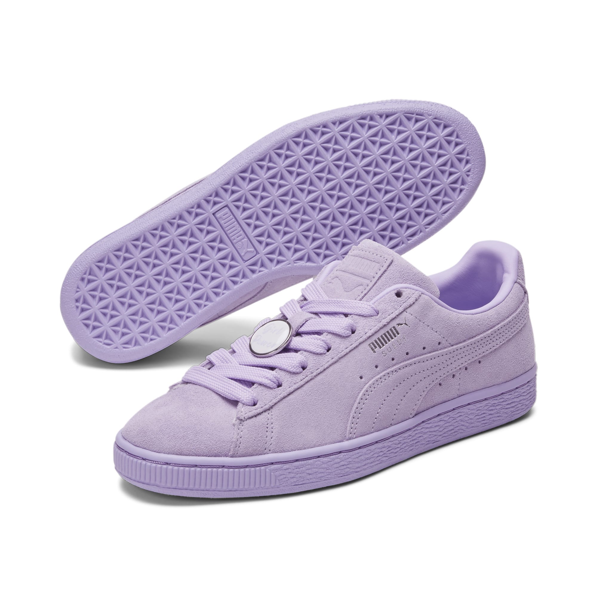 Puma suede womens on sale purple