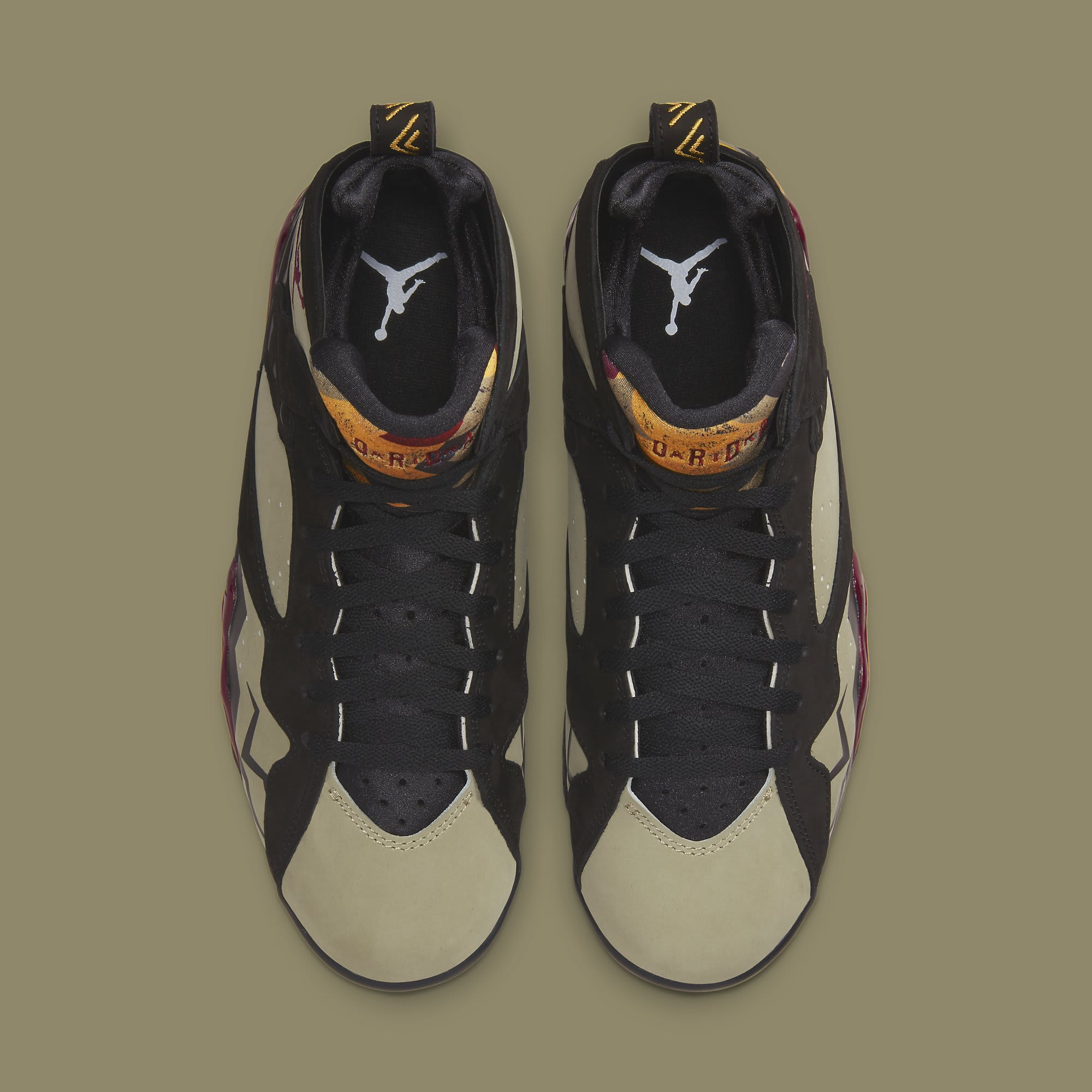 Air Jordan 7 VII Black Olive Release Date DN9782-001 Top