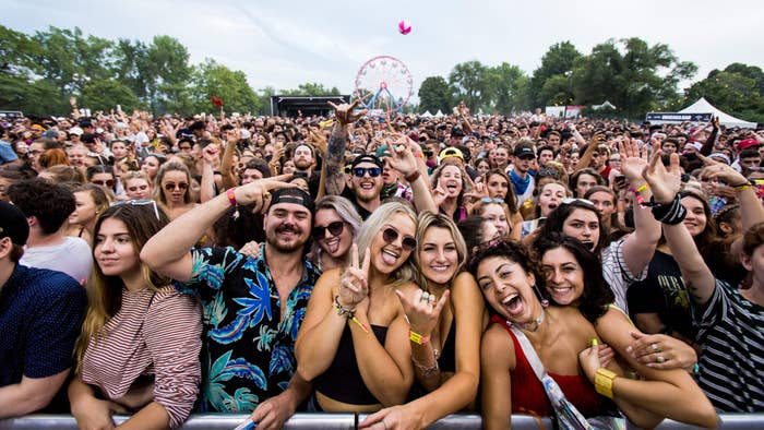 The crowd for Rae Sremmurd at Osheaga 2018