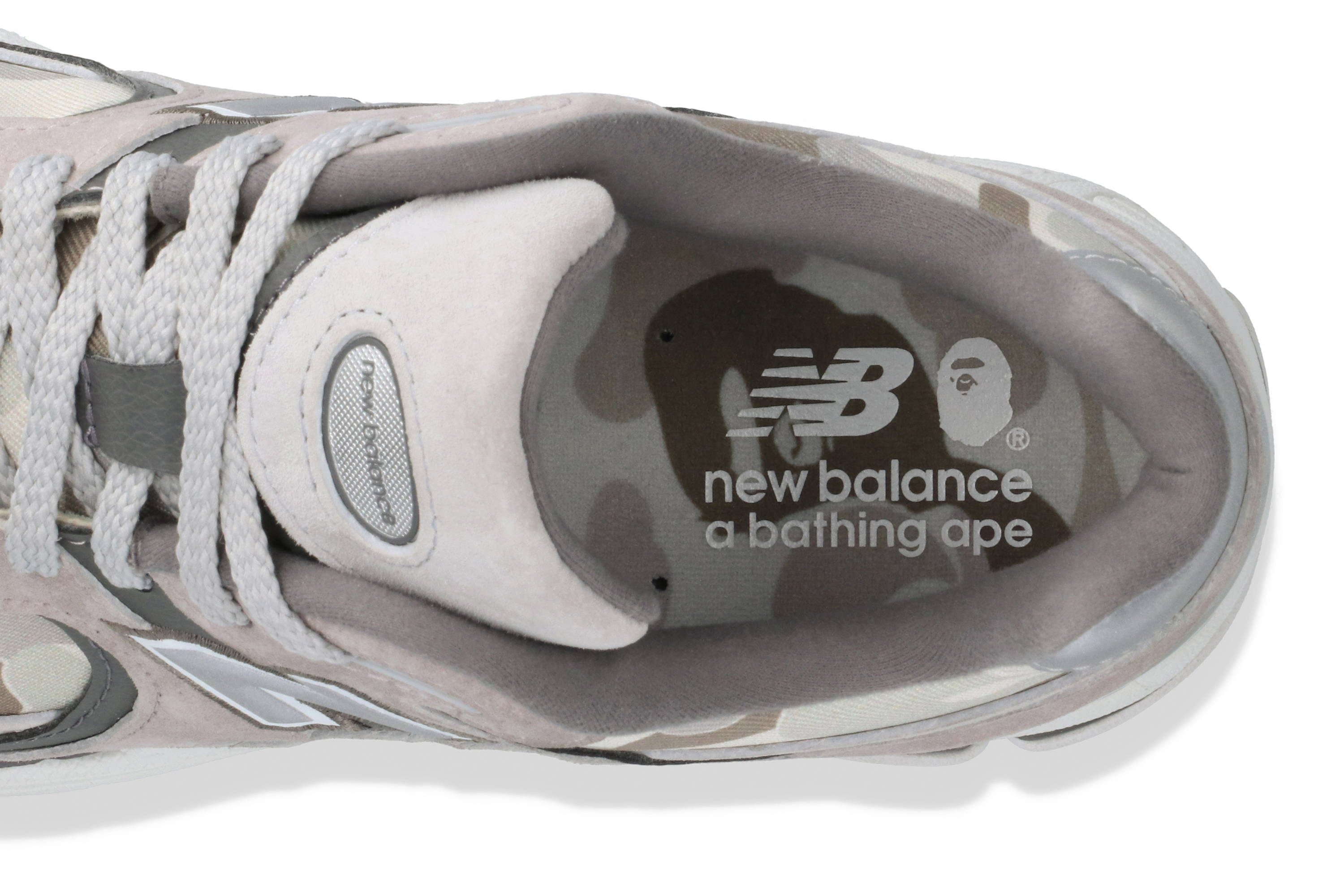 Bape x New Balance 2002R Grey Camo Top