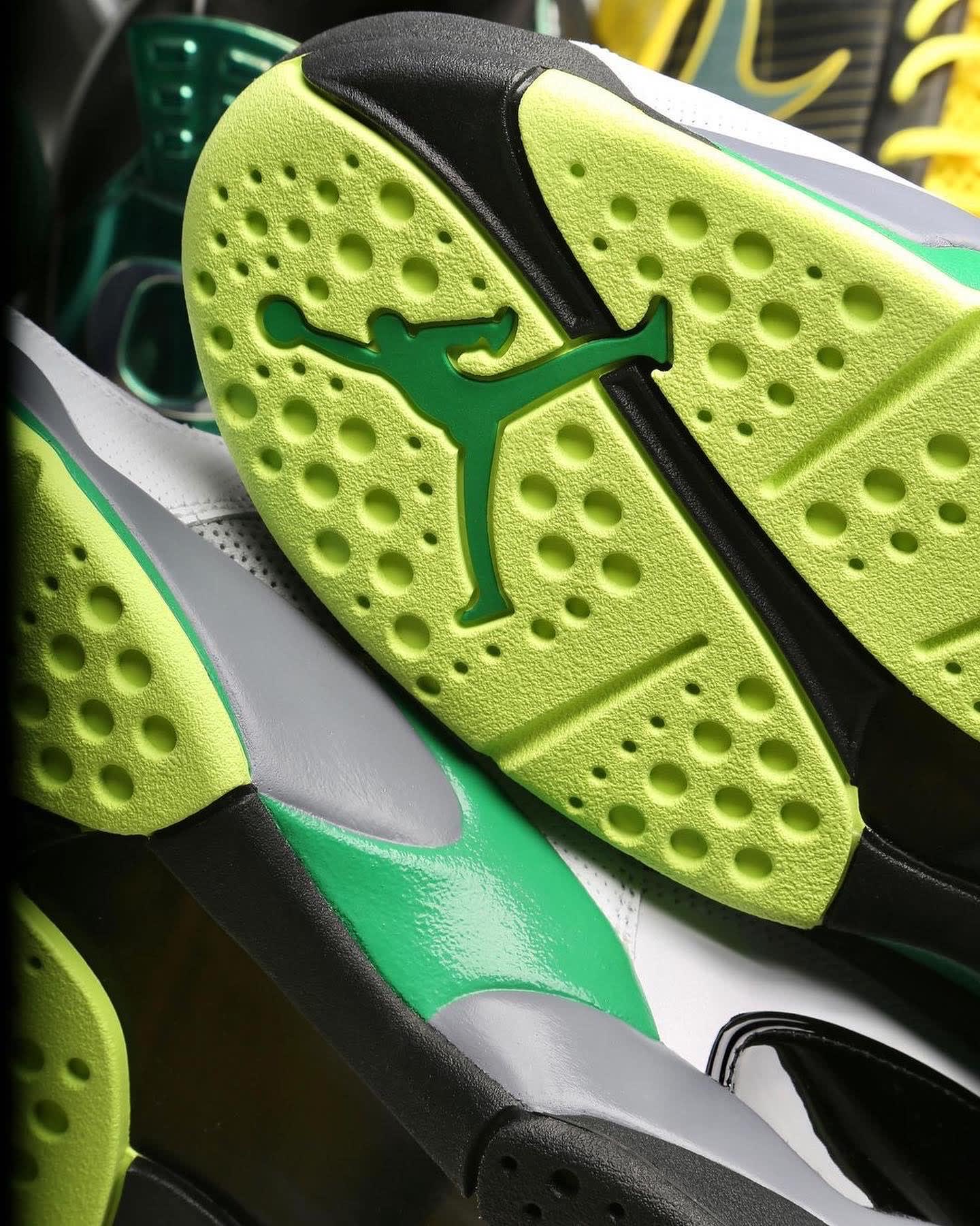 Air Jordan 8 VIII Oregon Ducks PE Sole