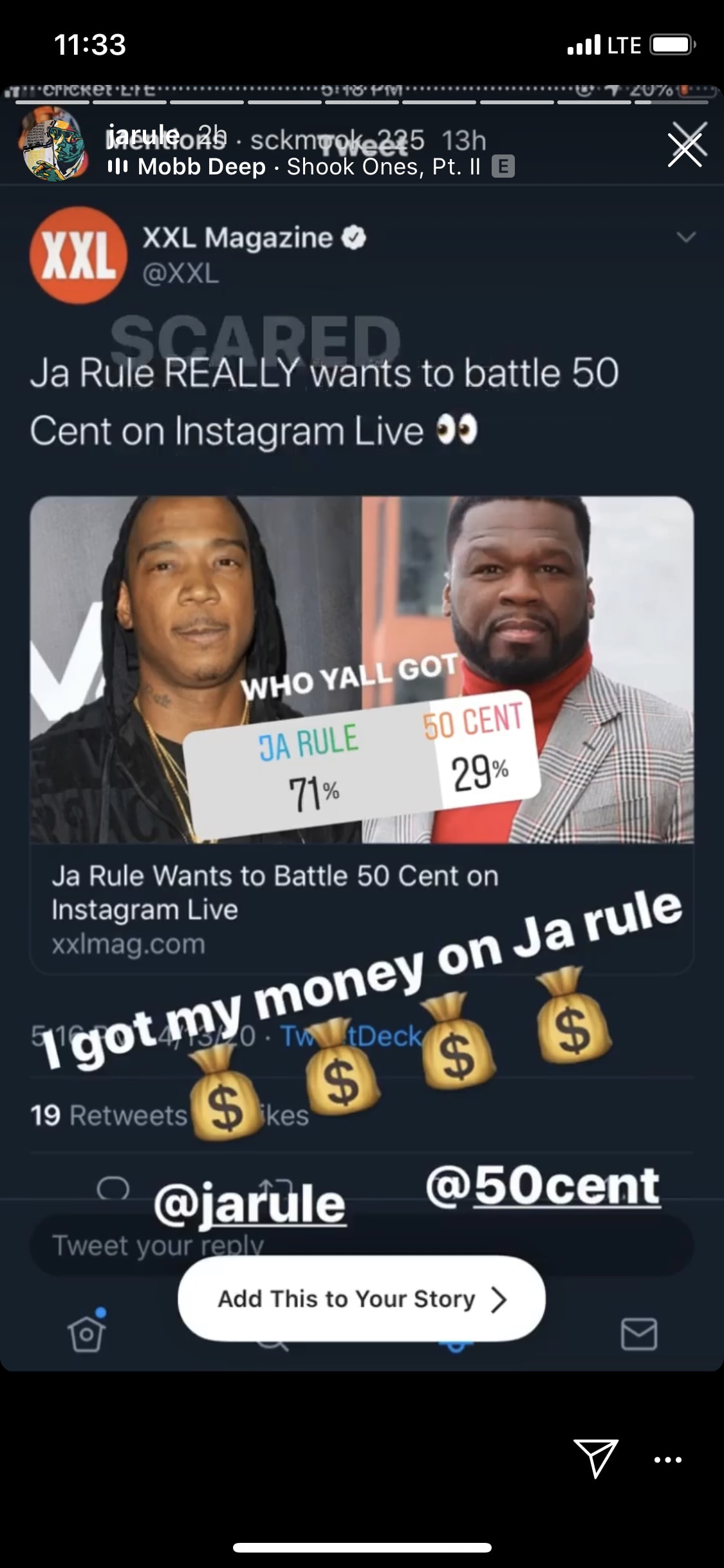 This is a photo of Ja Rule