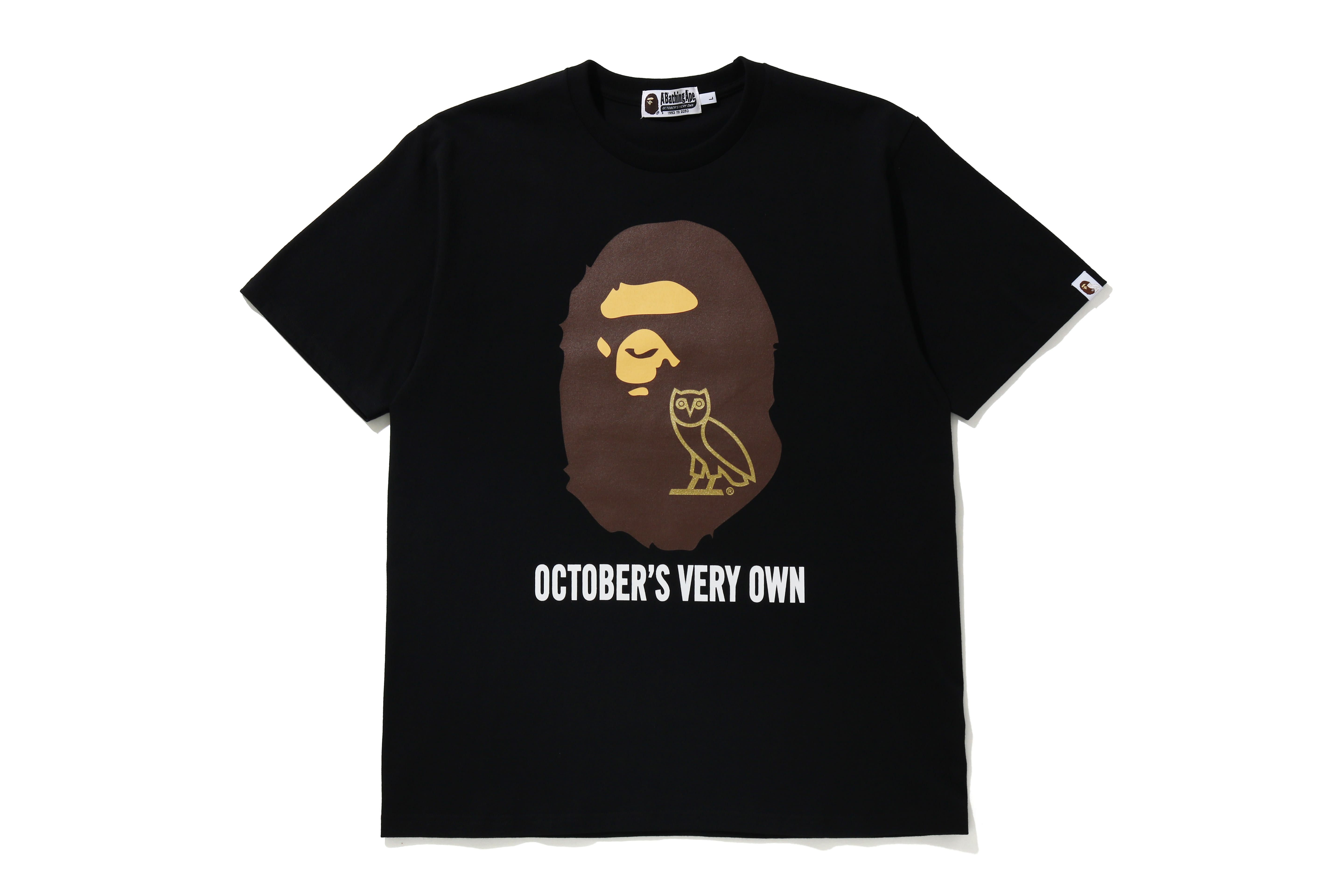 A BATHING APE x OVO logo tee M Drake-