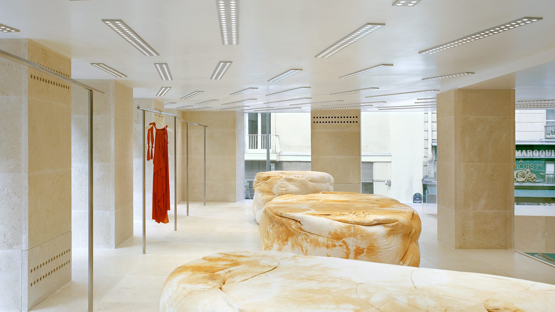 A photo of the new Acne Studios shopping location in Paris
