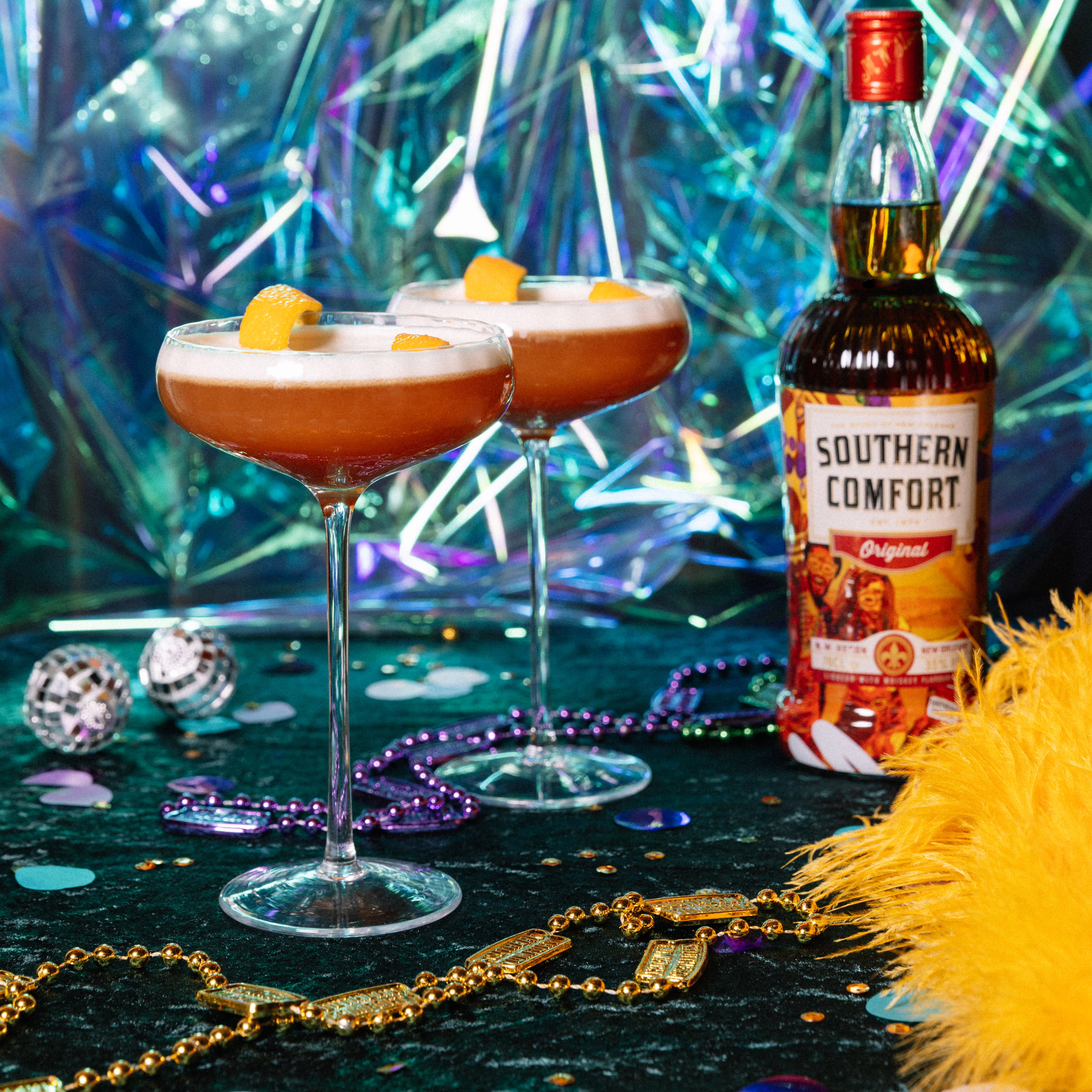 Southern Comfort Mardi Gras Cocktail