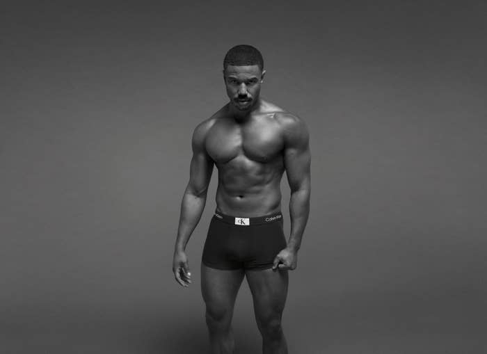 Michael B Jordan is seen in a new campaign image