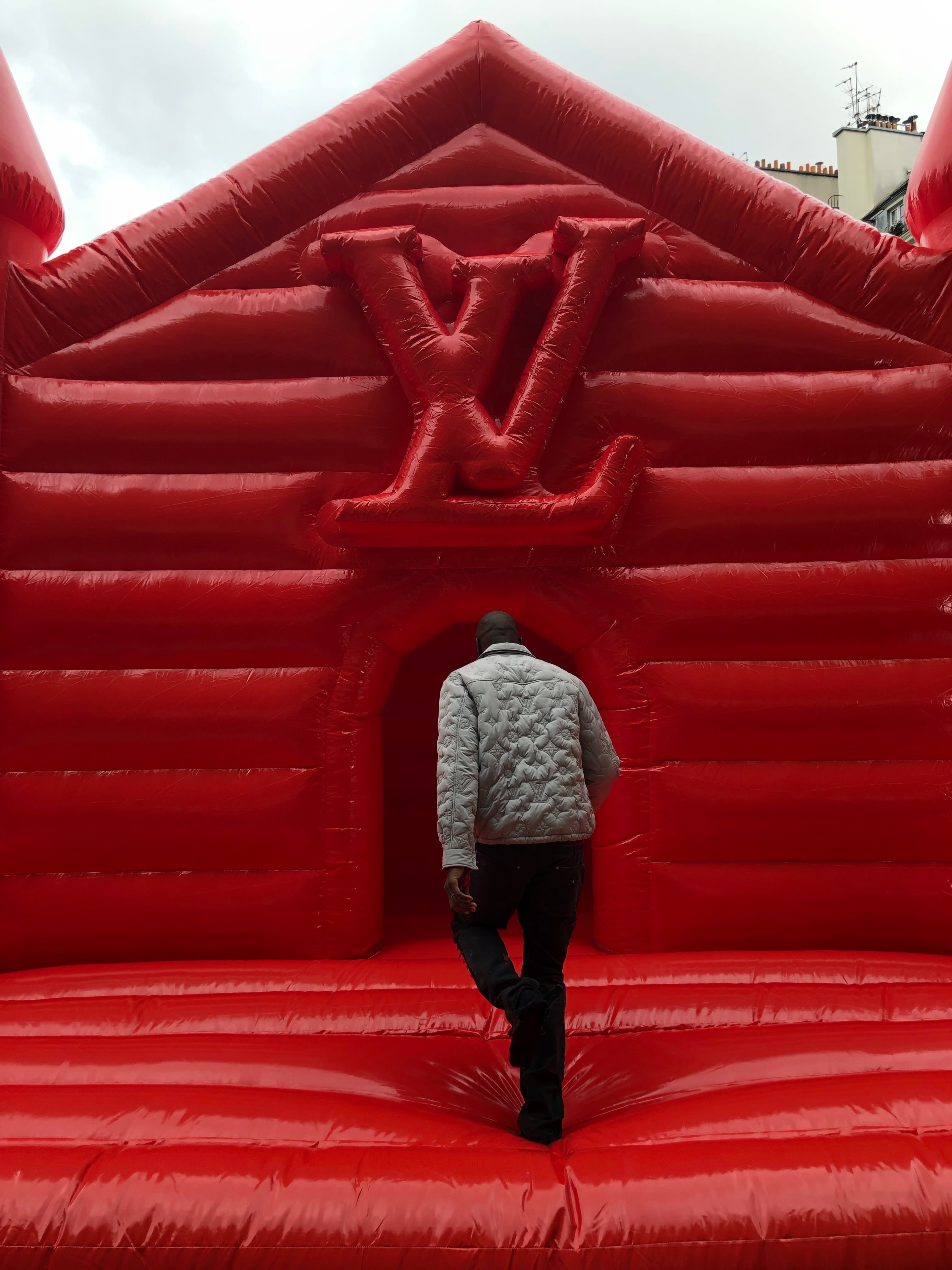 Virgil Abloh Stepping Into The Louis Vuitton Bounce House