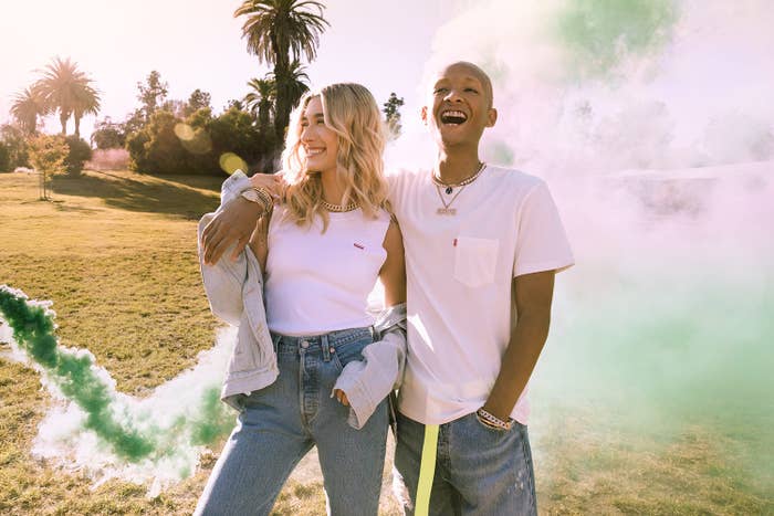 Jaden Smith Hailey Bieber Levi&#x27;s 2