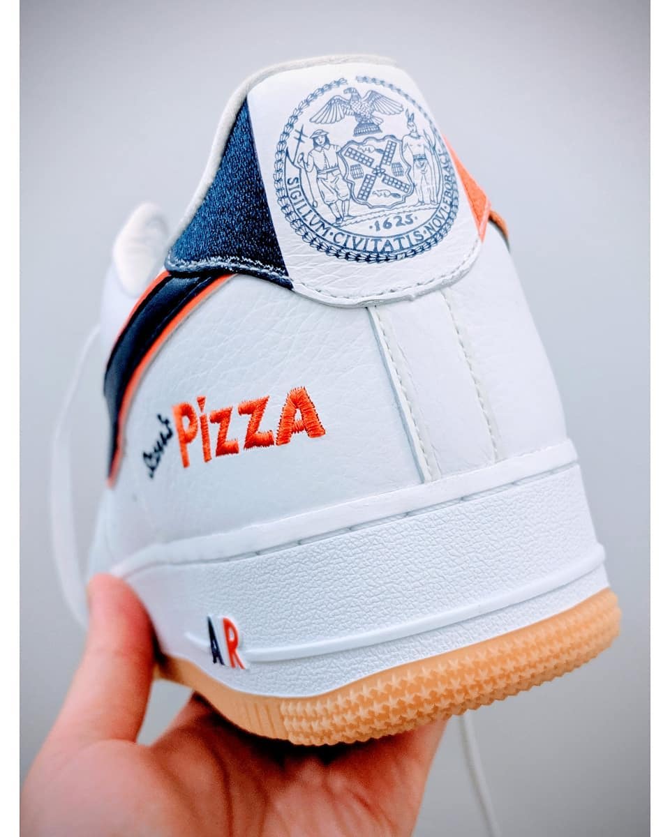 Scarr&#x27;s Pizza x Nike Air Force 1 Low CN3424-100 (Heel)